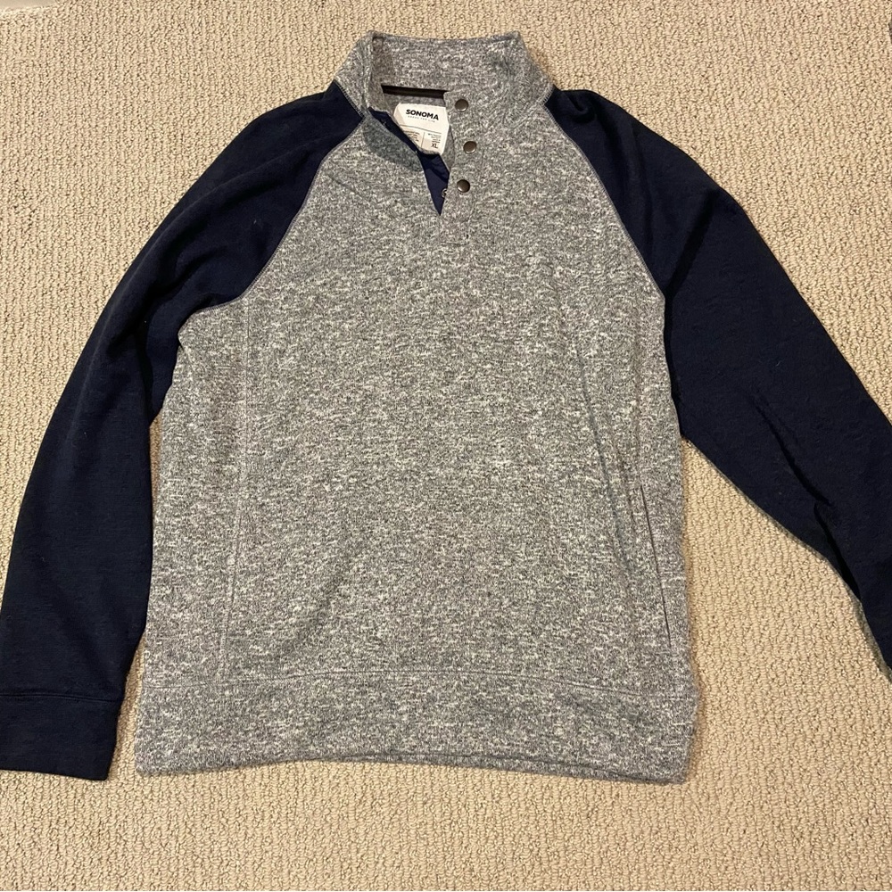 Quarter Button Up Sweater